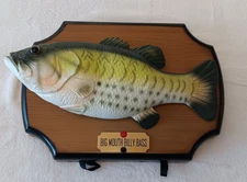 Big Mouth Billy Bass Gemmy 1999 Take me To The River Don’t Worry Be Happy  FLAW