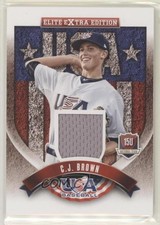 2015 Panini Elite Extra Edition USA Baseball 15U Game Jerseys CJ Brown #17 0g3