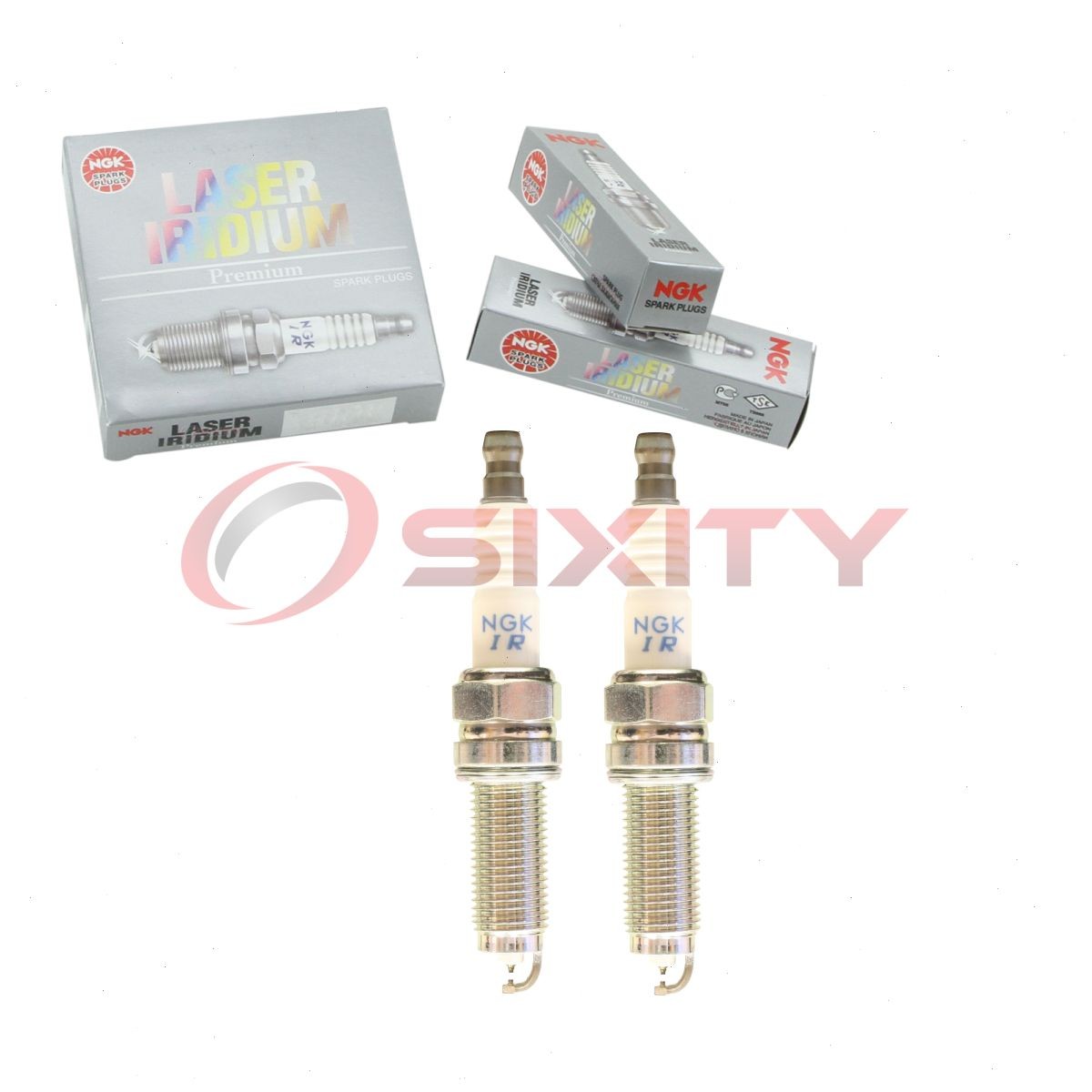 2 pc NGK 90074 DILZKR7A11DS Laser Iridium Spark Plugs for 12290-RN0-A01 lo