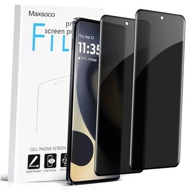 [2 Pack] Moto Edge 2025 Privacy Screen Protector, Anti for Motorola Edge 2025