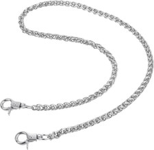 Pants Chain for Men Women, Heavy Duty Metal Pocket Chain Sliver Wallet Chains Fo