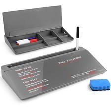 Small Desktop Whiteboard   Glass Dry Erase Board Desk Pad Keyboard Stand with...