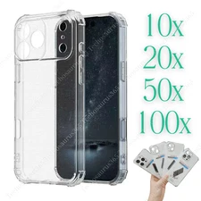 Shockproof Clear Silicone Case Lot For iPhone 12 11 13 14 15 16 17 XR Back Cover