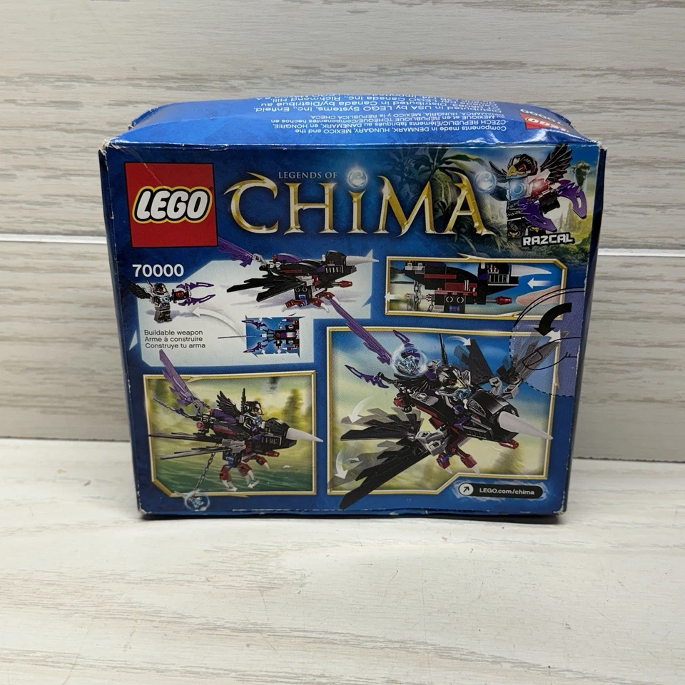 RARO LACRADO LEGO Chima Razcal’s Double Glider 70000 🔥 Aposentado 2013! - Imagem 2 de 4