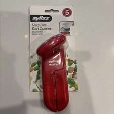 Zyliss MagiCan Manual Can Opener With Lid Release - Red