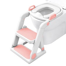 BABY JOYCE Potty Training Seat with Ladder, Pre-Assembled Toddler Toilet Seat...