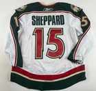 2007-08 James Sheppard Minnesota Wild NHL Hockey Game Worn Jersey Set 3