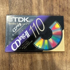 TDK CD Power 110 min Type II IECII High Bias Sealed Blank Audio Cassette Tape
