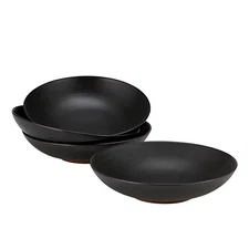 Over And Back Ovo Bowls, Set of 4 - Black