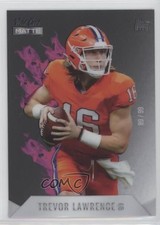 2021 Wild Card MATTE Rookie Heat White - Pink Flames 89/99 Trevor Lawrence 1q2. rookie card picture