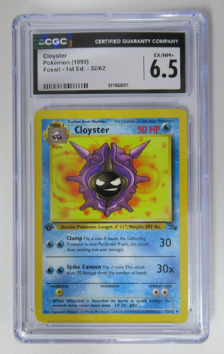 Cloyster (1st Edition) graded CGC 6.5 for sale on eBay