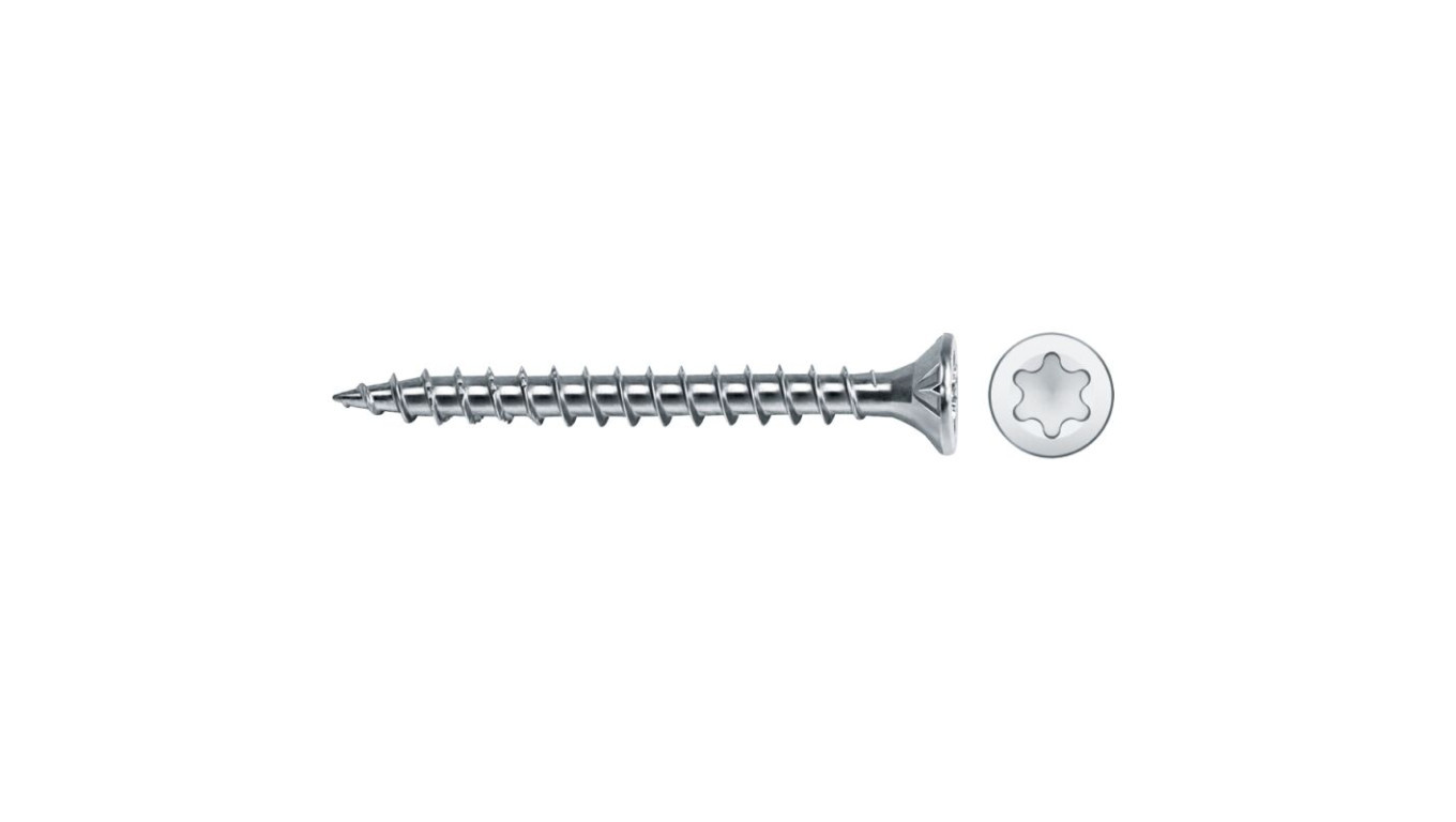 VELOX SIT/TX chipboard screw 6X80mm, full thread, galvanized /pack = 100  /T2UK