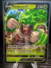 Rillaboom V SWSH014 Sword & Shield Black Star Promo Pokemon TCG Card NM