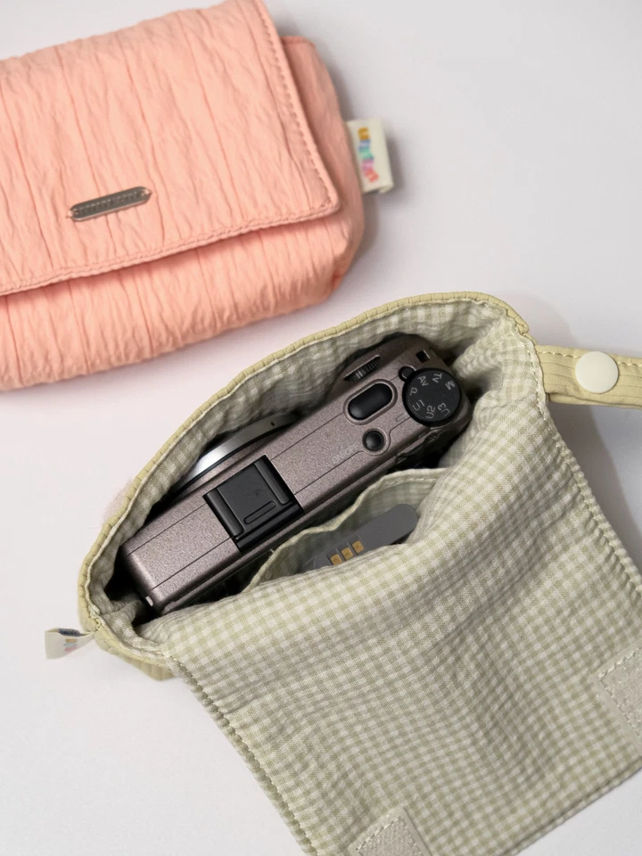 Compact Digital Camera Case Travel Carry Bag Battery SD Card Small Clutch Pouch - Image 2 of 4