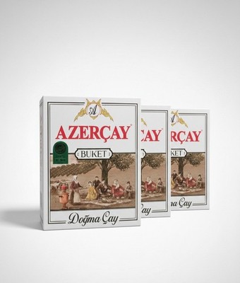 Azerçay Buket Tea - Pack of 3 (100g each) + Exclusive Gift Included