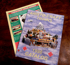ARISTO-CRAFT TRAINS 1996 CATALOG and Christmas train series.
