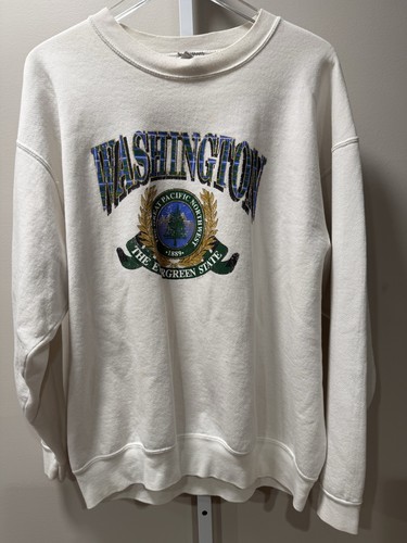 Vintage 90s Oneita Washington Evergreen State Sweatshirt XL USA