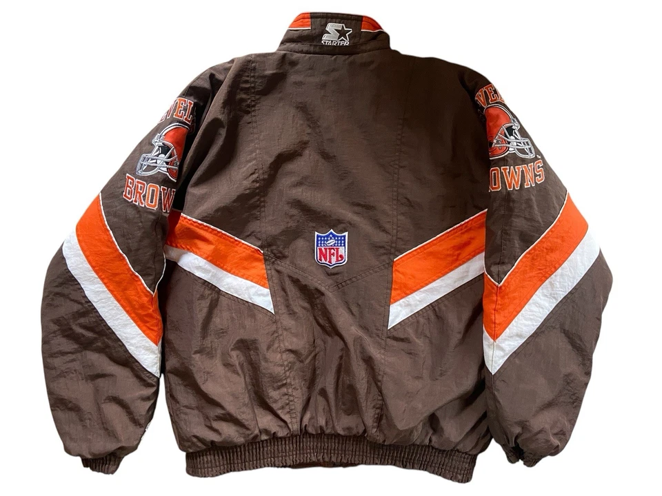 Chaqueta de inicio Cleveland Browns años 90 Foto 2 de 3