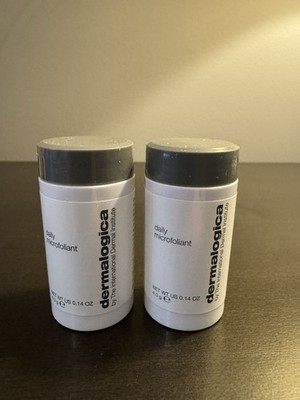 Dermalogica Daily Microfoliant Brightening Powder .14 oz 4 g Travel Size NEW X2