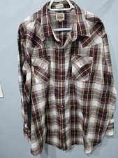 Ely Cattleman Pearl Snap Men's Long Sleeve Western Plaid