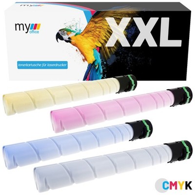 Toner 4x Toner für Konica Minolta TN-324 CMYK Bizhub C258 C308 C368 A8DA150