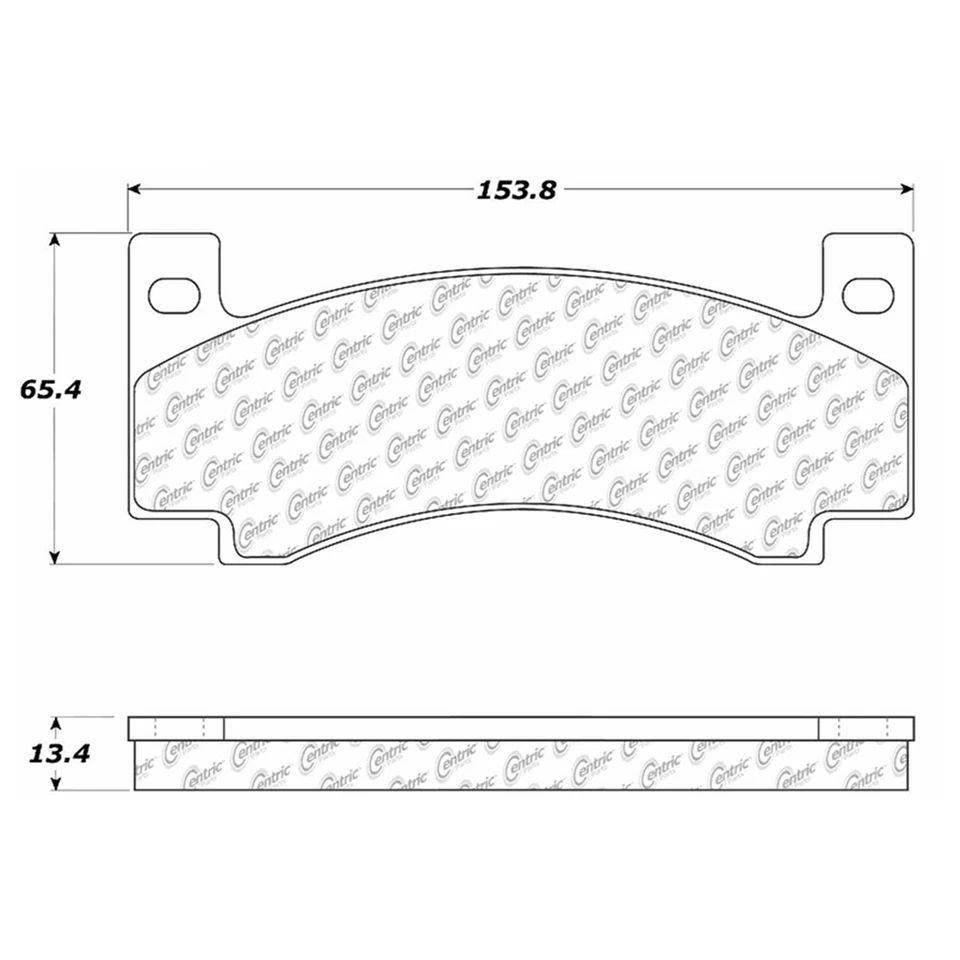 Kit de pastillas de freno y rotores delanteros centrados OE para Chrysler Newport 1972 1973 Foto 3 de 4