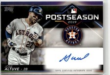 2020 Topps #PPA-JA Jose Altuve Postseason Performance Autographs #/25