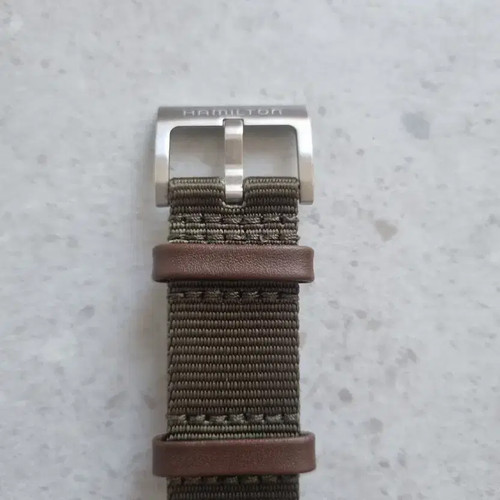 Hamilton Genuine Nato Strap 20mm (Khaki Field Mechanical) Official