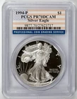 1994-P American Proof Silver Eagle Coin PCGS PR70 DCAM Flag Label
