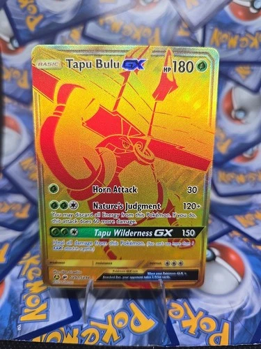Pokémon TCG Tapu Bulu GX Hidden Fates Holo Gold Secret Rare Card SV91/SV94 NM