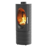 Godin Schwarzer 7Kw Holzofen Aus Gusseisen