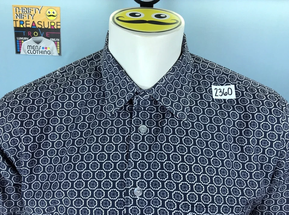 Camisa Bandana Para Hombres D&G Dolce & Gabbana Italia 18 44 EE. UU. 16,75 (Grande) Manga 30 Foto 2 de 4