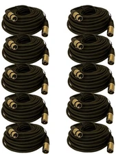 10 PACK 20 Ft Foot 3-Pin XLR Male to Female Mic Extension Microphone Audio Cable