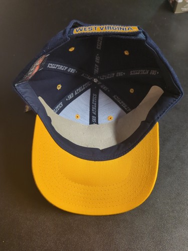 West Virginia Mountaineers Men's Adjustable Hat Navy Blue Steve & Barry's NWT - Picture 6 of 7