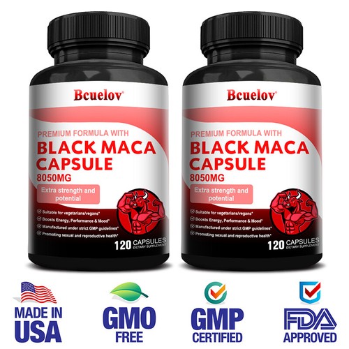 Maca + Ginseng Highest Potency Supports Desire Stamina - 30/60/120 Capsules - Picture 2 of 10