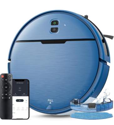 Robot Vacuum Mop Combo Wifi Self Charging Robotic Vacuum Voice & App Control