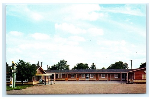 TV Motel Highway 19 & 30 Sidney Nebraska NE Postkarte F9
