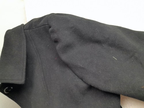 Haute Edition Women's Double Breasted Peacoat Wool Blend Winter Jacket Coat Blk - Picture 6 of 8