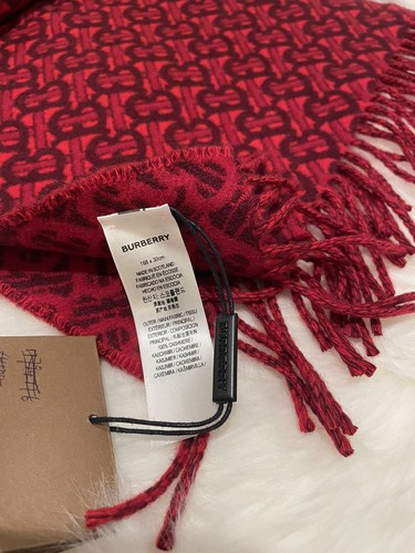 NEU Burberry Kaschmirschal mit Monogramm - Bild 3 von 12