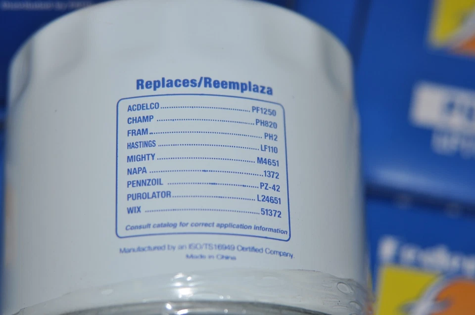 8 nuevos filtros de aceite de motor FEDERATED PG4651F LF110F para FORD CHRYSLER DODGE Foto 3 de 4