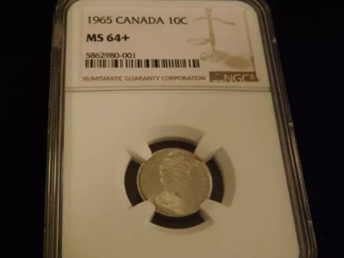 1965  10C                Canada    NGC MS 64+