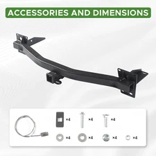 Class 3 Trailer Tow Hitch 2'' Fits 2018-23 Chevy Traverse 2018-24 Buick Enclave