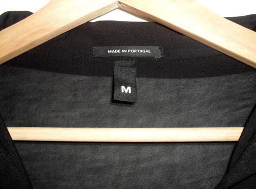 10 DAYS - T-Shirt Polo Lange Ärmel Poloshirt Viskose Schwarz Größe M 38 - Picture 6 of 9