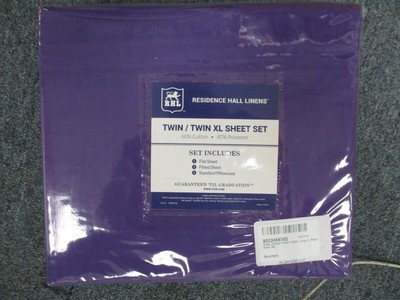 BLACK 200 Thread Count Percale Cotton Rich Twin XL Sheet Set BRAND NEW