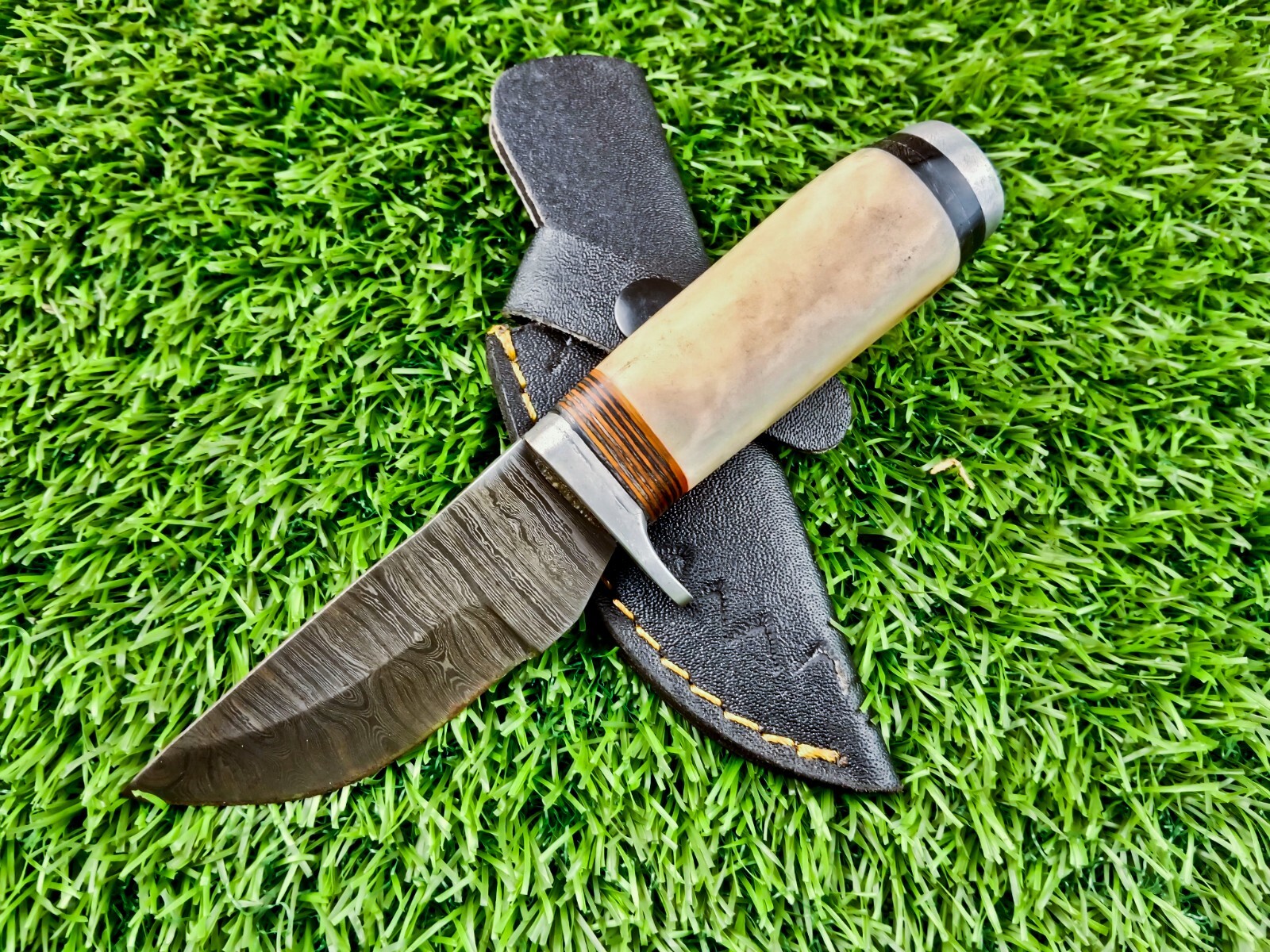 30 PCS LOT! HAND DAMASCUS BLADE HANDMADE CAMPING SKINNER HUNTING