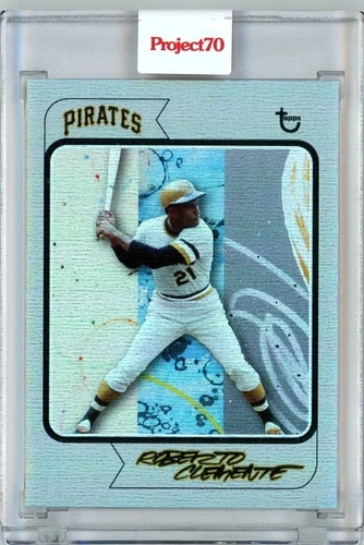 2021 TOPPS PROJECT 70 - ROBERTO CLEMENTE BY FUTURA - RAINBOW FOIL 03/70 #349