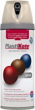 Plastikote  Premium Satin 400ml Spray Paint  All Colours Available