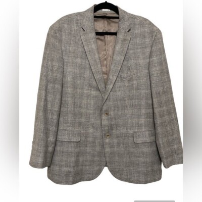 Joseph Abound mens blazer soft expression wool linen blend size 46R
