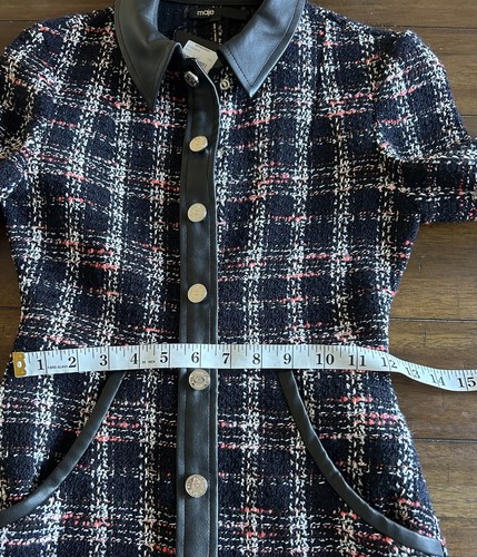 Maje Renaty Tweed Mini Dress Size XS MSRP 445.00 New with tags - Picture 5 of 13