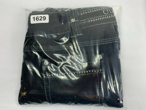 Youth Girls Size 5 CB JEANS Black Skinny Denim Studded & Beaded With Rhinestones - Picture 9 of 9